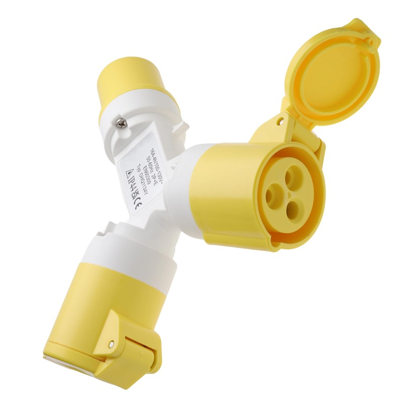 kenable 110V 16A Industrial Site Power Splitter Y Cable |