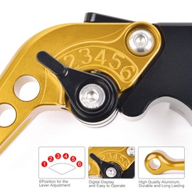 motor-mh Adjustable Brake Clutch Levers Compatible with CBR600RR CBR 600RR 2003-2006 CBR954RR CBR 954RR 2002-2003