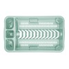 M1SS Set of 2 Silver Sage Plastic Medium Dish Drainer
