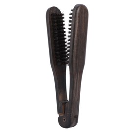 Professional Hairdressing Comb Double Brushes Wooden Anti static Hair Straightener Tool