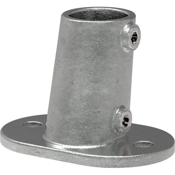 Fenau Floor flange, oval, 0-11°, diameter 33.7 mm, wall flange,
