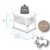 Casual Home Wooden Pet Crate, End Table, Medium, New White