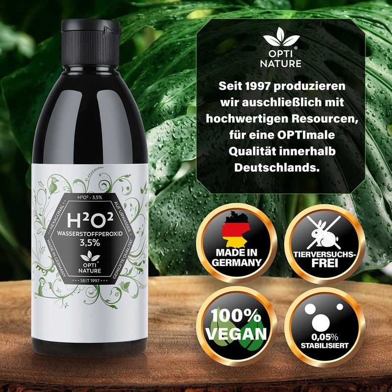 Hydrogen Peroxide 3.5% H2O2 Structured Hexagonal Primal Water (250)-5000 ml,