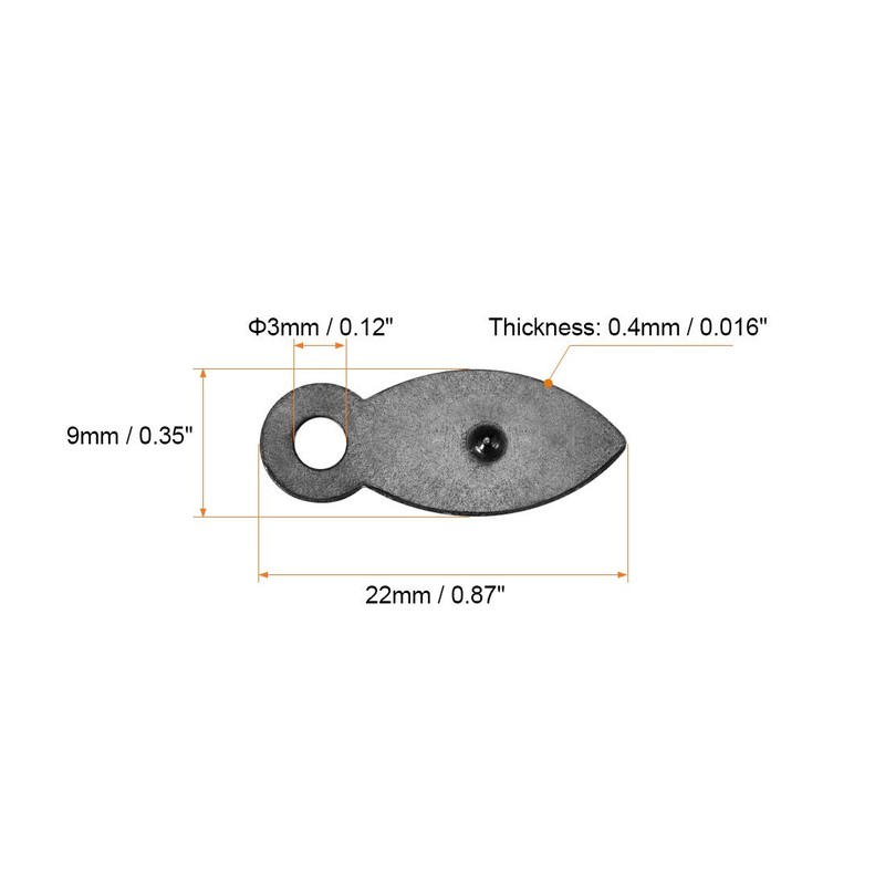 uxcell Frame Turn Button, 7/8" Metal Flat with Screws for
