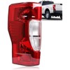 Tail Lights Rear Taillight Assembly Compatible with Ford F250 F350 Super Duty 2020 2021 2022 Tail Lamp Non-LED Non-Blind Spot Left Driver Side
