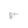 14k White Gold Pear Diamond Simulated Cubic Zirconia Men SINGLE
