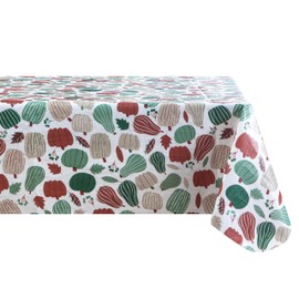 Home Beyond & HB design - Vinyl Table Cloth with Flannel Back for Thanksgiving Autumn - Rectangular Waterproof Tablecloth Table Cover for Indoor Outdoor - 50x70-Inch, Multi-Color Pumkins