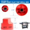 Outspark Grill Red Knob Replacement Part for Camp Chef Flat