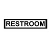 CrownVinyl.com RESTROOM Sign Vinyl Decal Sticker - Door Window Wall