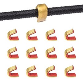ELONG OUTDOOR Archery Bow String Nocking Points Strings Nock Sets Brass Buckle Clip Knocks (12pcs/pack)