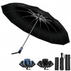 折りたたみ傘 逆折式 ワンタッチ自動開閉 強化型12本傘骨 超大型 耐久 超防水加工 紫外線防止 晴雨兼用 男性丈夫
