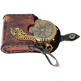 Brújula de bolsillo para senderismo, instrumento de supervivencia antiguo “Para que siempre puedas encontrar el camino de regreso a casa” Grabada, brú