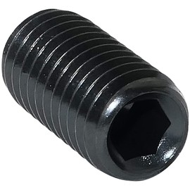 AERZETIX - C45363 - Pack of 10 - Hollow Locking / Flat End Fastening Screws - Headless Bit - Hex/6 Pans M10x20 - Cylinder Body - Steel - DIN 913 BI - Black