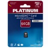 PLATINUM SecureDigital Micro SDXC Memory Card 64 GB Class 10