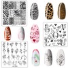 12PCS Nail Art Stamping Plate Nail Stamper Kit