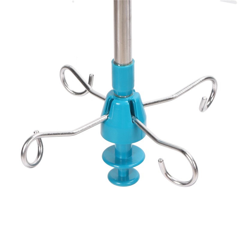 Professional Stainless Steel Telescopic IV Pole Height Adjustable IV Bag