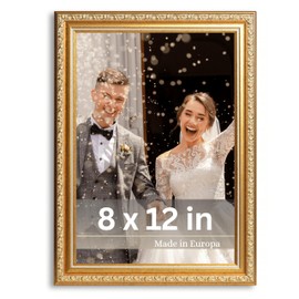 VictoR Picture Frame Chagall 8x12 Gold - Vintage Picture Frames with Shutterproof Acrylic Glass - 8 x 12 Photo Frame - Gold Picture Frames - Antique - only for hanging