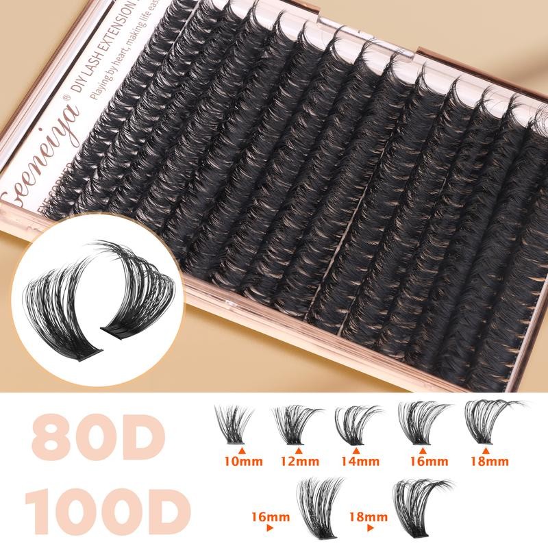Volume Lash Clusters Kit DIY Lash Extension Kit D Curvature
