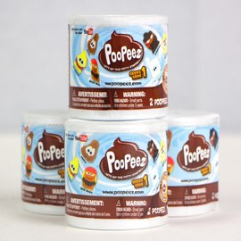 Poopeez Series 1 Capsules (4 Pack) Squishy Collectible Toy