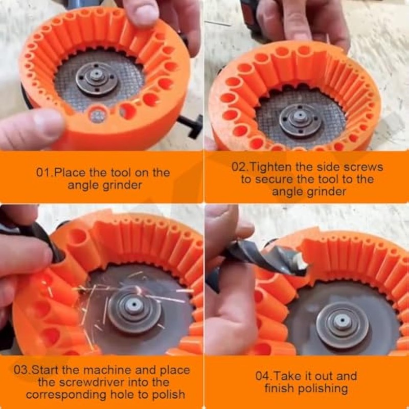 Drill Bit Sharpener, Power Drill Bit Grinding Attachment, Old Drill