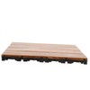 Tofficu Interlocking Decking Tiles Splashproof Outdoor Flooring for Balcony Deck