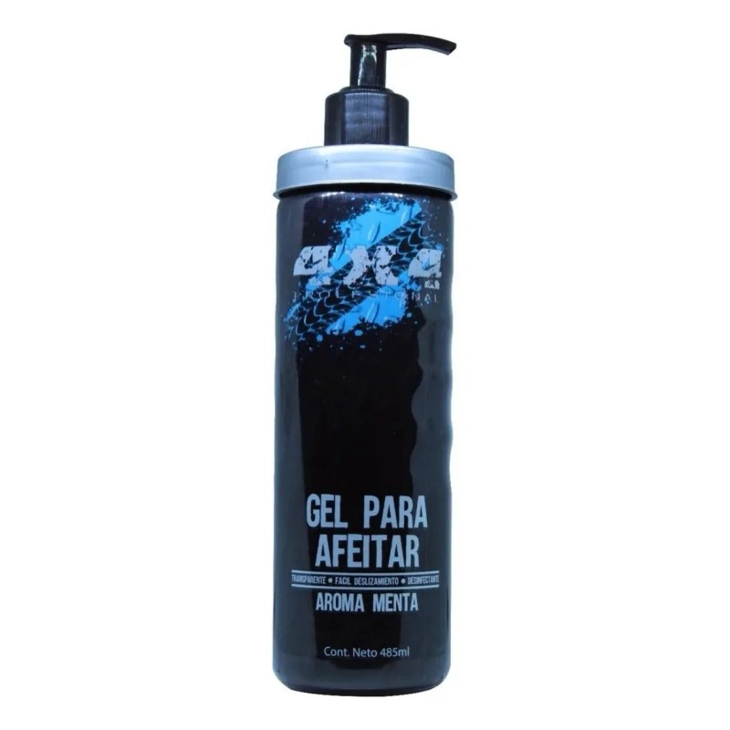 Gel Para Afeitar Aroma Menta 4x4 Profesional 485ml