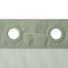 River Dream Green Heavyweight No Hooks Required Shower Curtain with