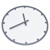 Wooden Wall Clock Silent Non Ticking Round Clock with Hook