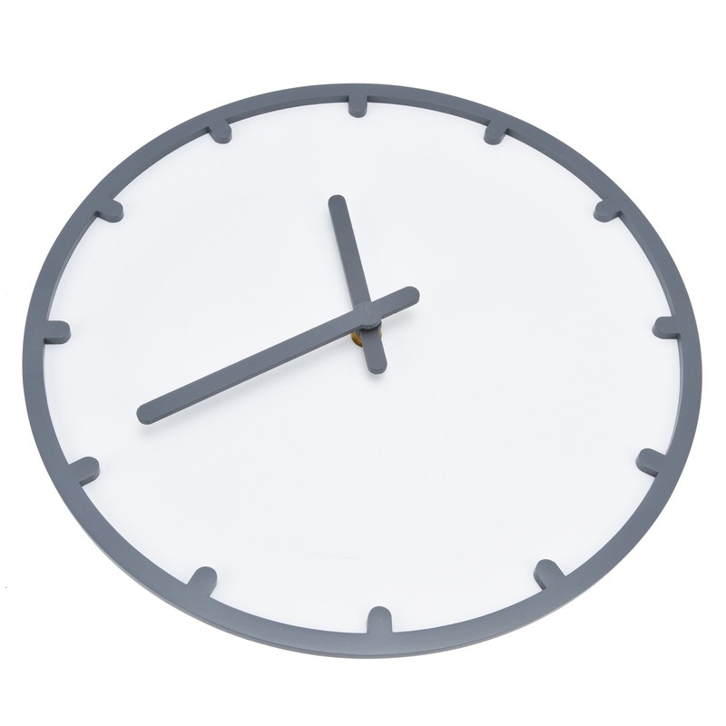 Wooden Wall Clock Silent Non Ticking Round Clock with Hook