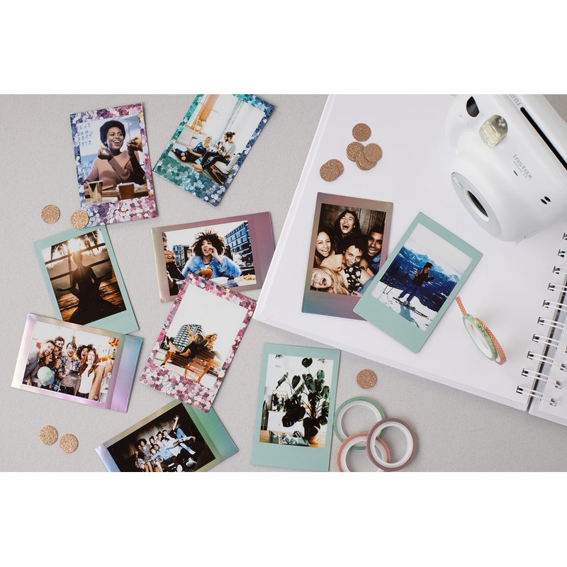instax Limited edition 3 pack Deco mini film Bundle, Confetti,