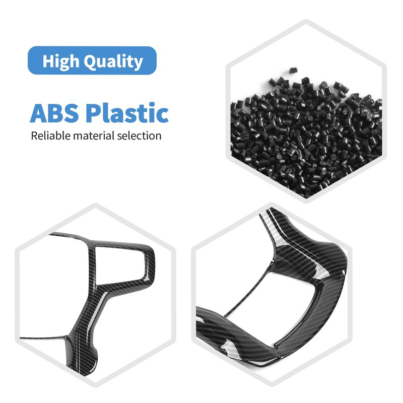 RT-TCZ for Silverado Steering Wheel Trim Carbon Fiber Interior Accessories