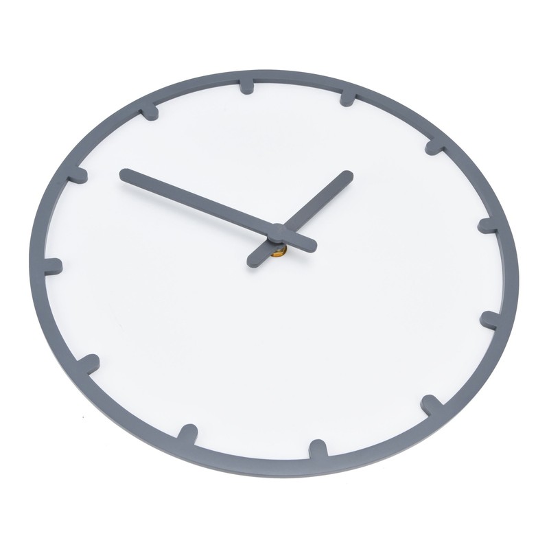 Wooden Wall Clock Silent Non Ticking Round Clock with Hook