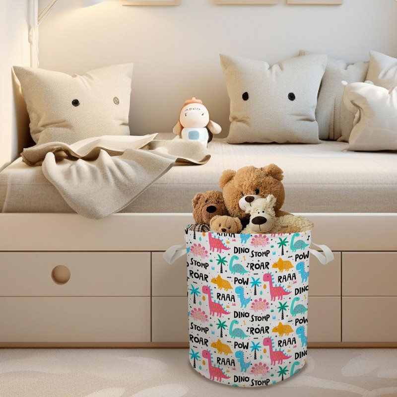 Briblaze Dinosaur Laundry Basket, Kids Laundry Basket, Dino Dinosaur Laundry