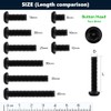M6-1.0 x 16mm Tamper Proof Button Head Security Screws, Stainless