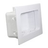Highcraft TC300 Replacement Washing Machine Outlet Box with Faceplate White