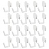 SOLUSTRE 20pcs Pegboard Hooks Kit J Shape Peg Hooks Plastic