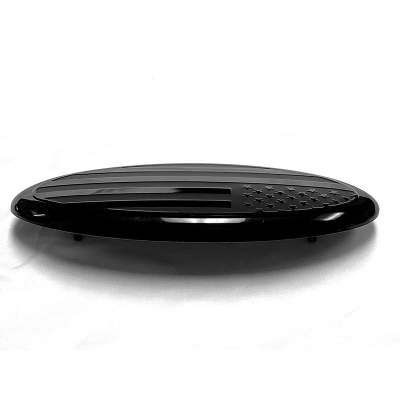 9 inch Front Grille Tailgate Rear American Black Flag Emblem