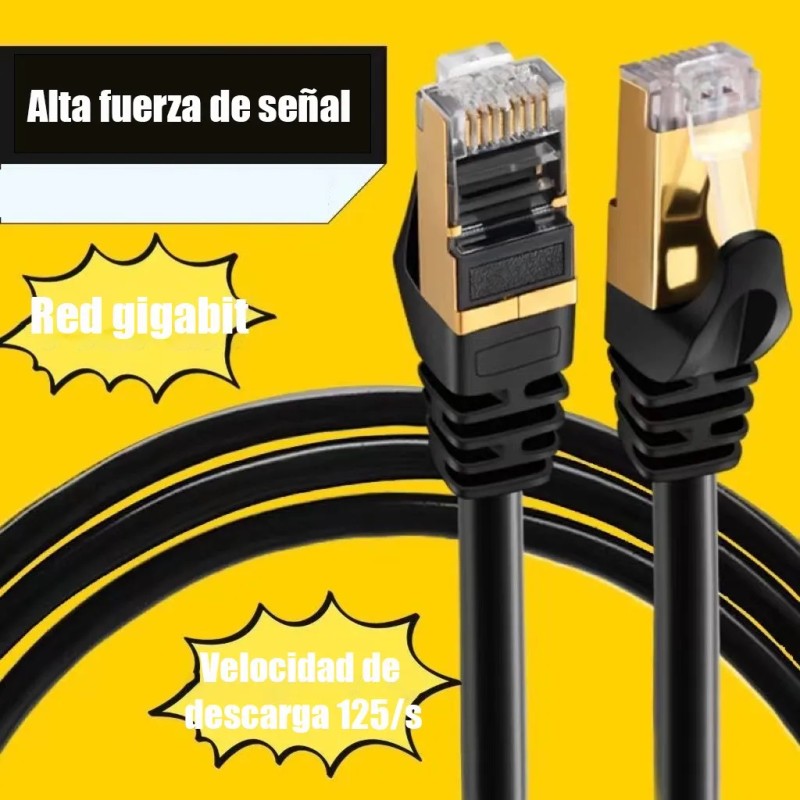 Cable Ethernet Red Lan 20m Reforzado Cat6 Internet Rj45 Utp