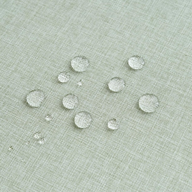 SPRICA Round Tablecloth 200cm Diameter Water Resistant Linen Texture Spill