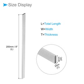 CoCud Square Bite 3mm x 8mm x 200mm High Speed Steel 4241 Turning Tool Fly Cutter Mill Blank for Lathe Milling Machines 5pcs