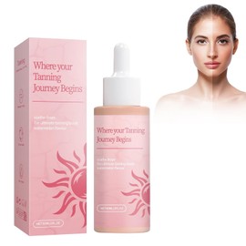 Sunless Tanning Drops, Melanin Glow Drops for Face and Body, Gradual T-an, Without The Sun Damage, Unisex 60ML