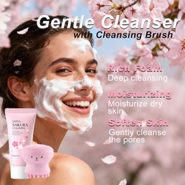 Sakura Skin Care Set Christmas Birthday Gifts for Teen Girls -Skincare for Girls 10-12 - Kids Skin Care Set for girls Ages 8-12 - Kids Skin Care for T