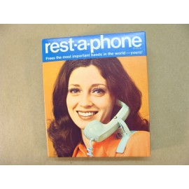 NEW vintage REST-A-PHONE landline telephone phone handset shoulder rest support