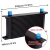 LokoCar Oil Cooler 19 Rows 10AN Stacked Plate Transmission Engine