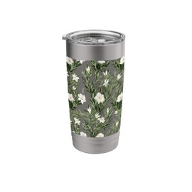 Rosemary Flower Bouquet Plant Lover Floral Pattern Design Stainless Steel Insulated Tumbler