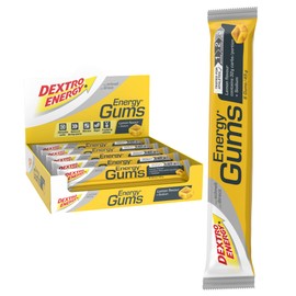 Dextro Energy Energy Gums Lemon + Natrium, leckeres Fruchtgummi für Ausdauersportler, 15 x 45 g, Vegan