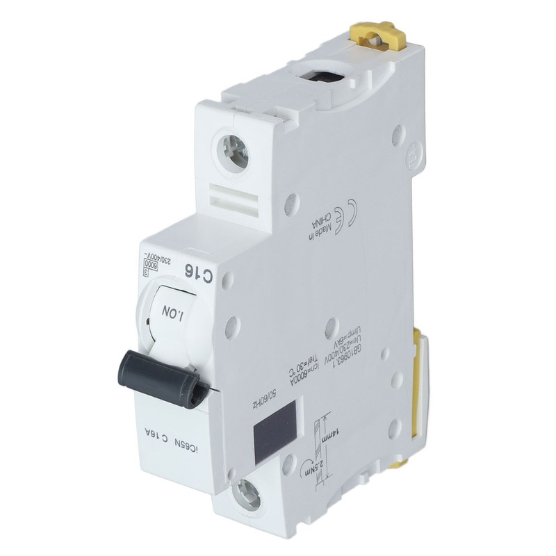 Miniature Circuit Breaker 1P Residual Current Isolator DIN Rail Mount