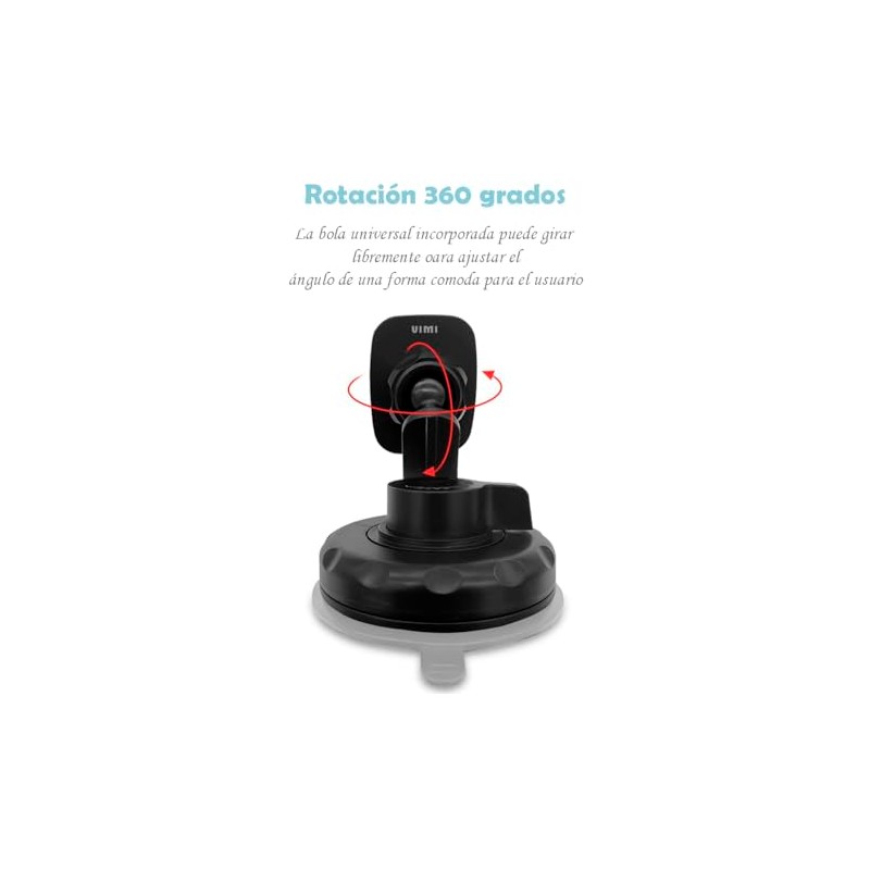 Vimi Soporte Magnetico Base para Celular Iman Ventosa 360 Coche