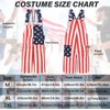 Yi-gog American Flag Coveralls for Unisex Bib Overalls Festival Jumpsuits