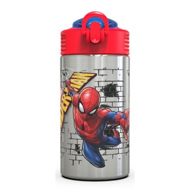 Zak Designs SDNU-S732 15 oz Botella de agua de acero inoxidable, multicolor